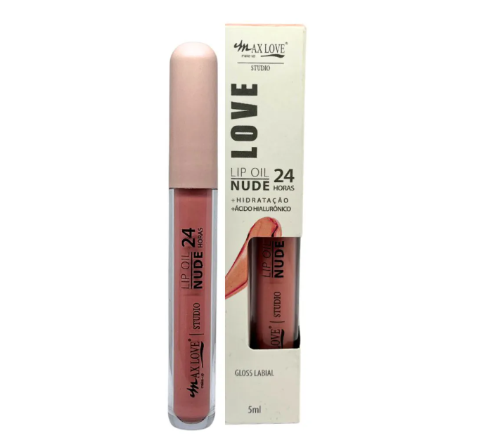 Lip Oil Vegano 24h Nude Cor 802 – Max Love